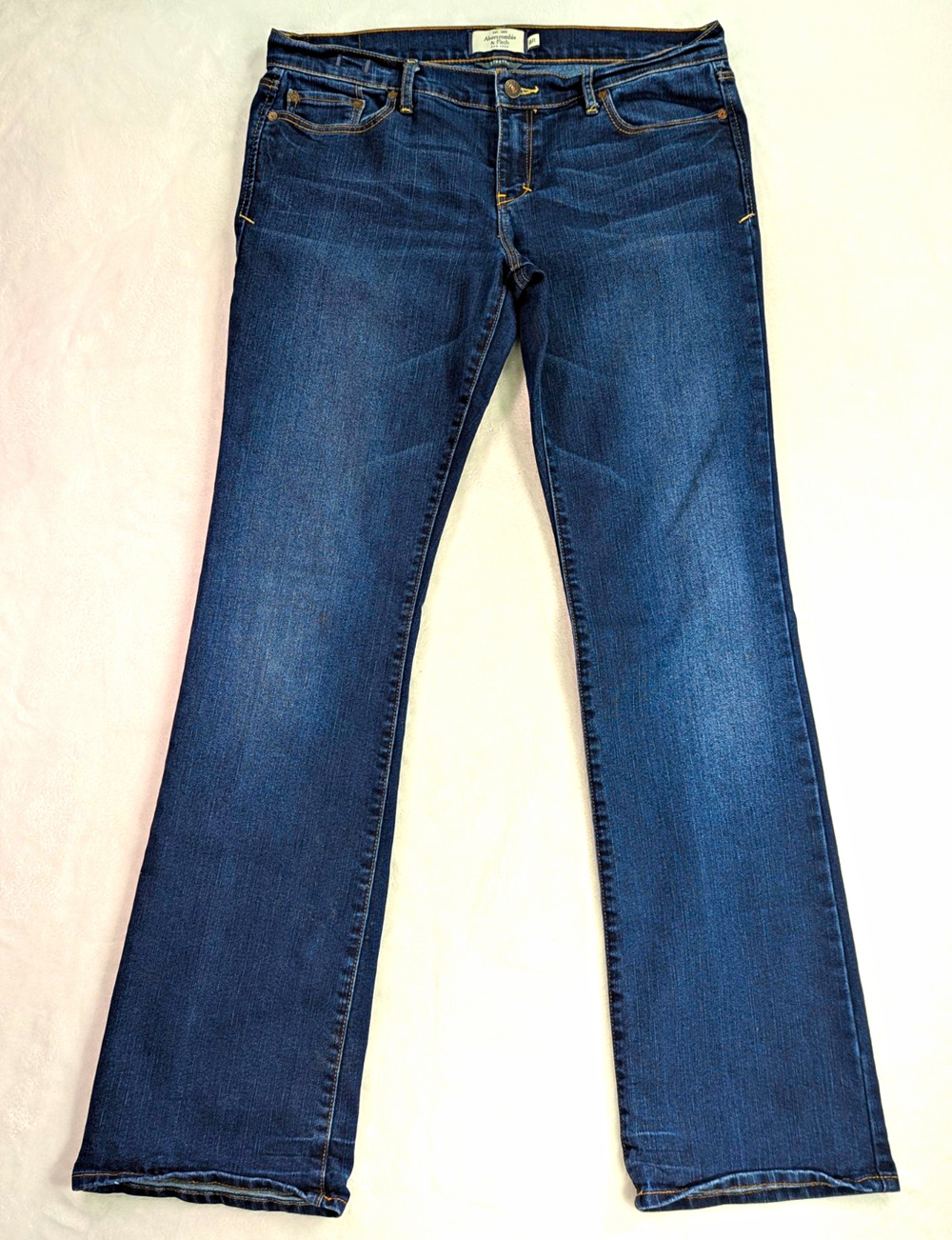 Vintage Abercrombie & Fitch Emma Bootcut Jeans Dark Wash Size 8R Low Rise Y2K